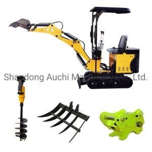 Chinese 1 Ton Crawler Small Digger Mini Excavator Price for Sale