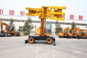 8 Wheels Excavator with Log Grapple