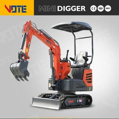 New Hot Sale China Strong Power 1000 Kg Excavator Small Digger Cheap Price Safe and Comfortable Driving Crawler Excavator for Sale