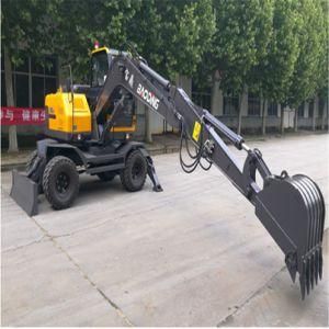 Bd95A 8ton Hot Sale Excavator Small Size Wheel Excavator for Sale
