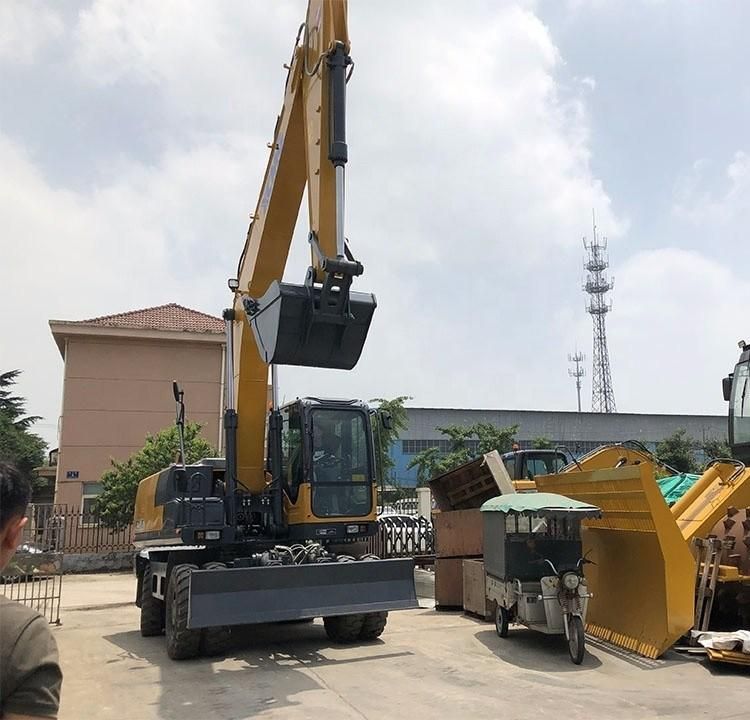 XCMG Official Xe150wb 15 Ton Wheeled Excavators Hydraulic