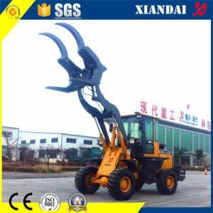 Farming Machine 1.6ton Wheel Loader with Log Grabber Xd918f