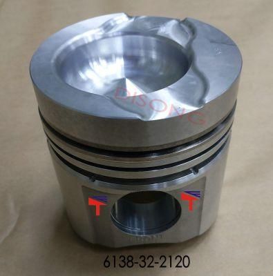 High-Performance Diesel Engine Engineering Machinery Parts Piston 6138-32-2120 for Engine Parts S6d110 Generator Set