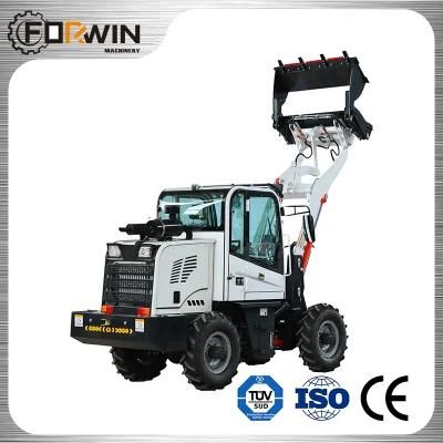 Factory Outlet Small Wheel Loader Price Auger/Digger 0.8tons/0.4m&sup3; Fw910 White Front Loader for Sale