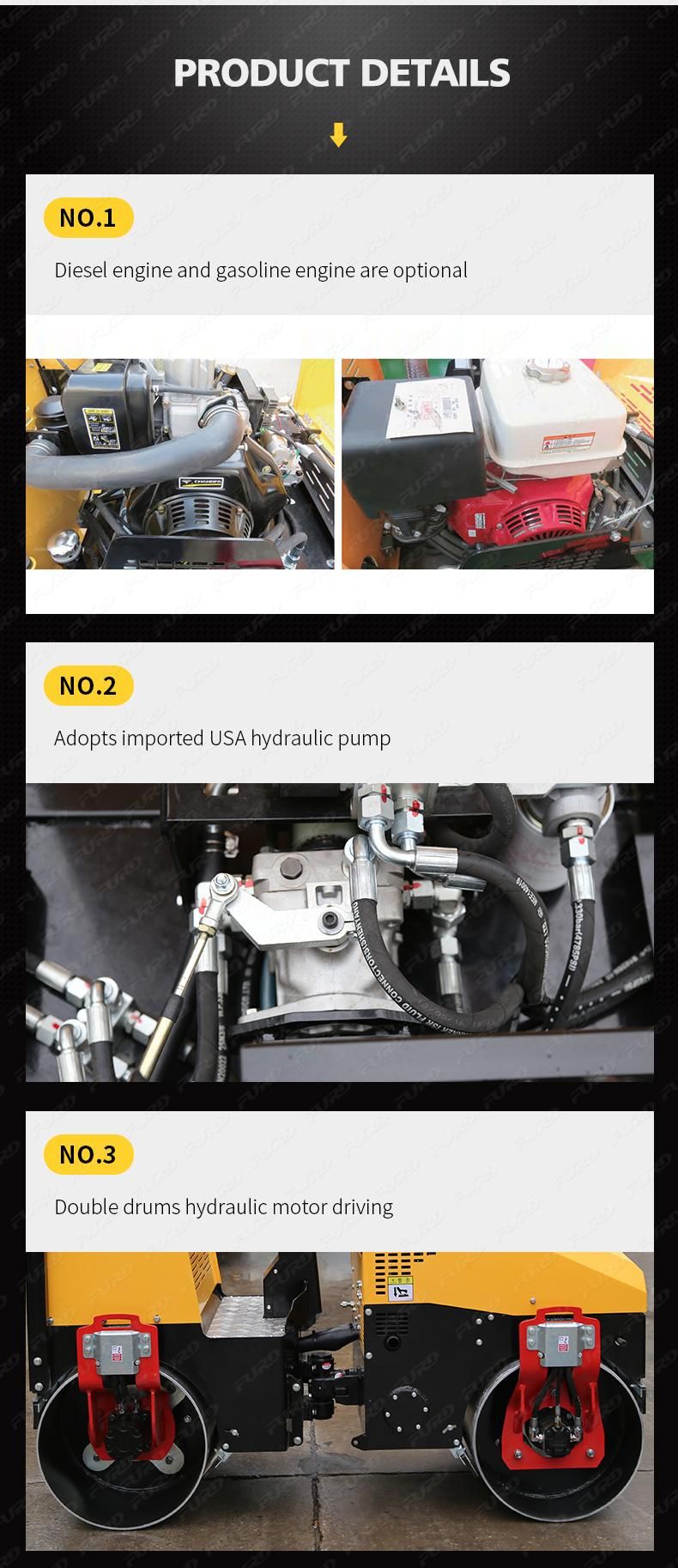 Hydraulic Vibration Engine Optional Road Roller