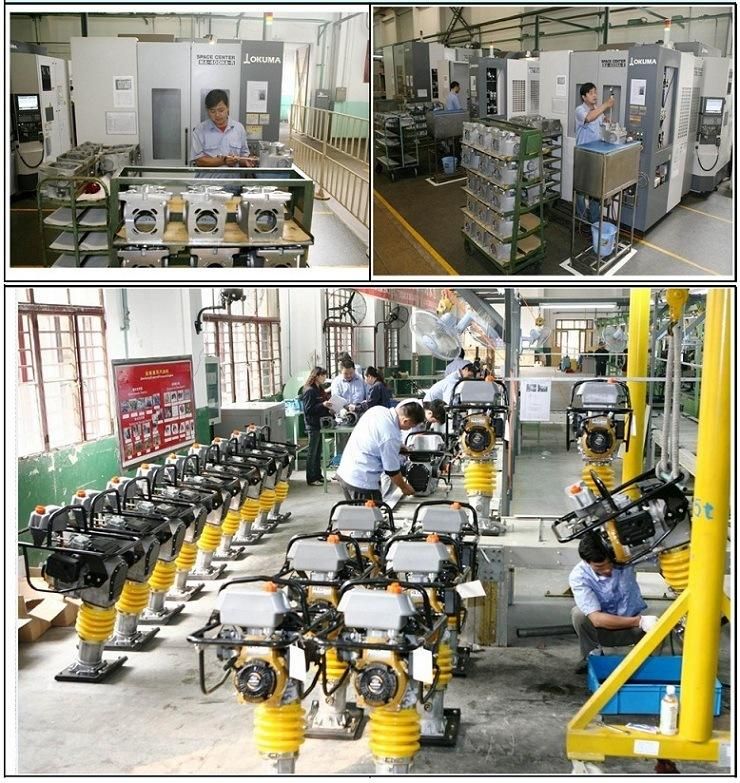 Gasoline Engine 12kn 78kg Tamper Rammer with Cover Optional