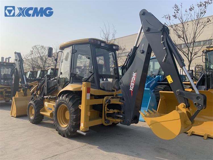 XCMG Official 2 Ton Mini Loader Excavator Xc870HK Chinese Small Wheel Backhoe Loader with Excavator for Sale
