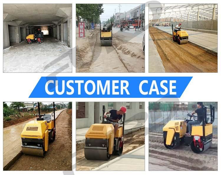 Hydraulic Double Drum 1 Ton Ride on Vibratory Road Roller