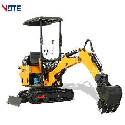China Mini Micro Digger 0.8 1 Ton Diesel Cylinder Crawler Excavator Mini Digger Fast Delivery Chinese Excavators