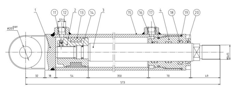 Good Quality Hydraulic Cylinder for Agricultural Machinery