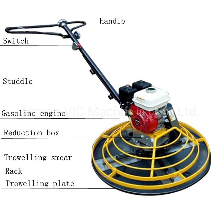 Portable Concrete Power Trowel with gasoline engine