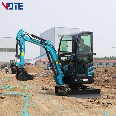 Construction Crawler Excavators 0.8 Ton 1 Ton 2.0 Ton Micro Mini Excavators for Sale