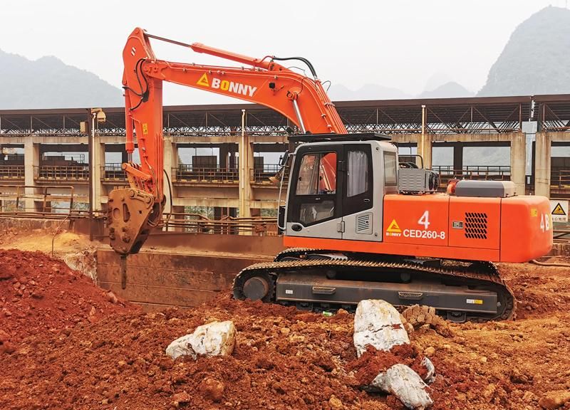 Bonny Official Ced260-8 26ton Electric Hydraulic Excavator Backhoe Excavator for Construction and Mining