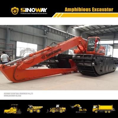 Doosan Hydraulic Wetland Excavator with Floating Pontoons