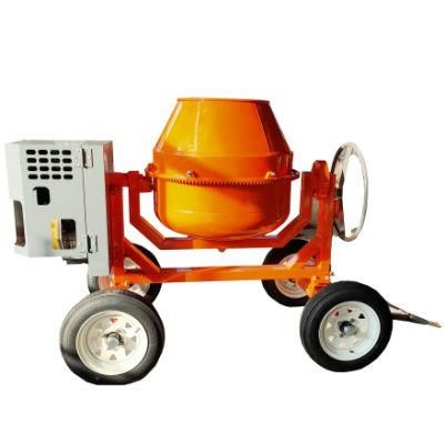 Factory Price Mini Concrete Mixers for Sale/ 4 Wheels Construction Works Mobile Cement Mixer Machine 500L