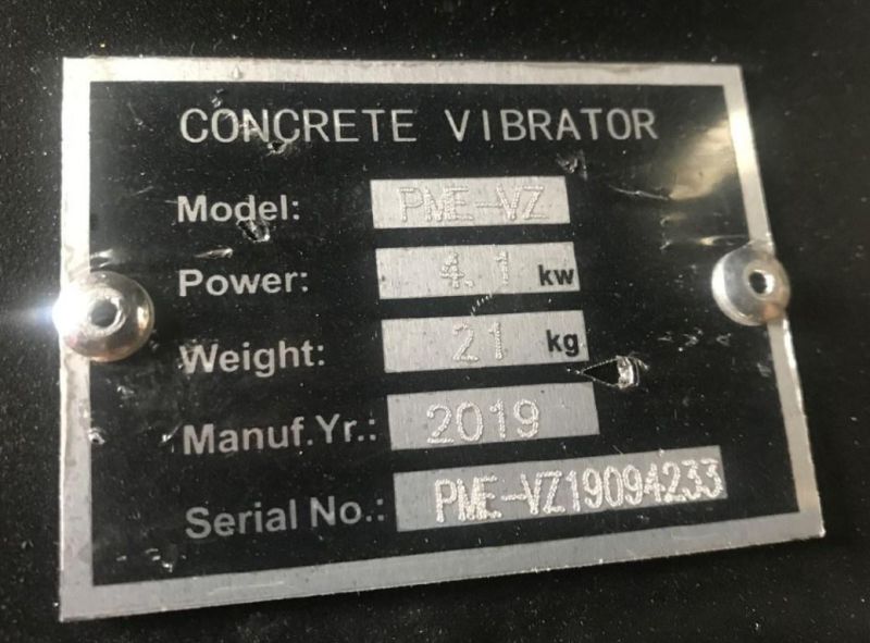 Pme-Vzl Portable Muddler Concrete Vibrator with Shelves