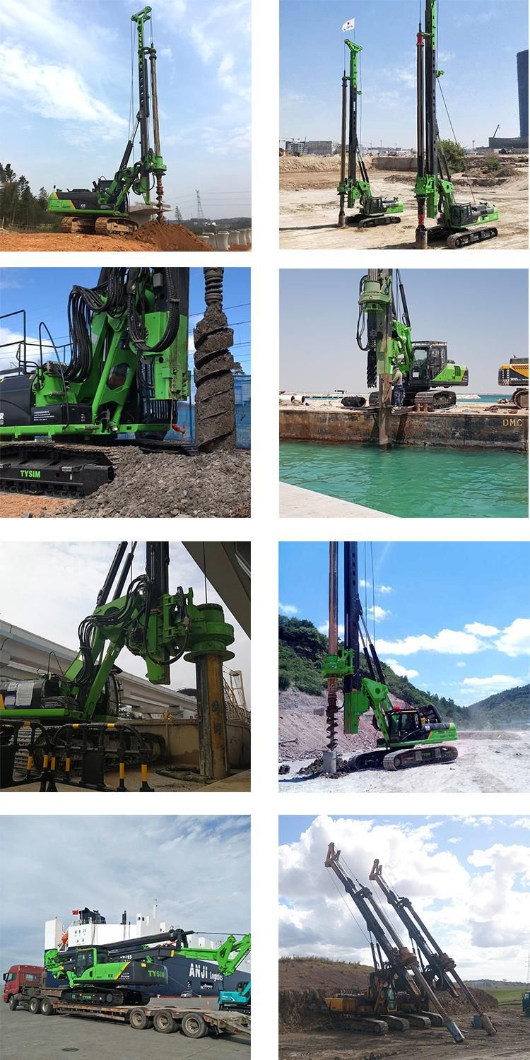 Tysim Kr300e Piling Machine Hydraulic Rotary Drilling Rig