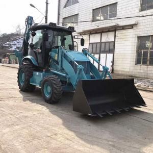 Building Machinery 4X4 Drive New Backhoe Loader