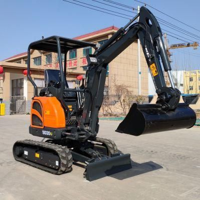 Shanding Mini Excavators 2 Ton with Boom Swing with Crawler Stretch EPA and Europe 5 Standard