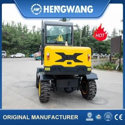 Hydraulic Small Wheel Excavator for Farm Use