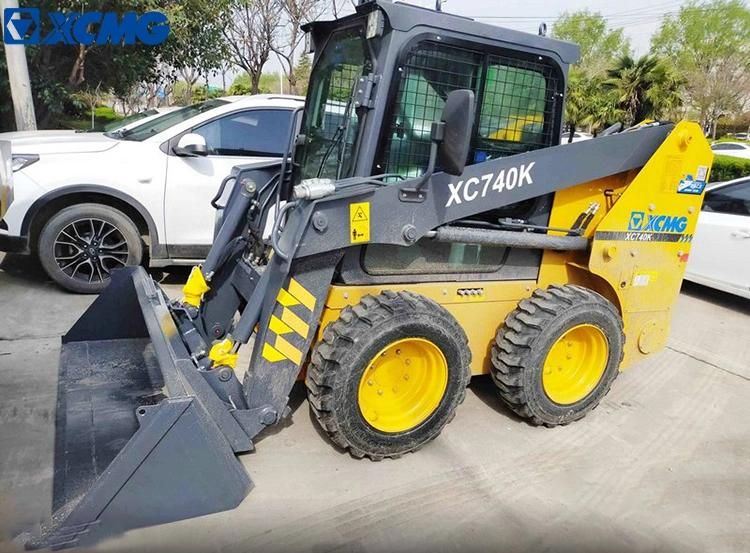 XCMG Multi-Function Mini Skid Steer Loader Xc740K Chinese Brand Skidsteer Loader with Attachment for Sale