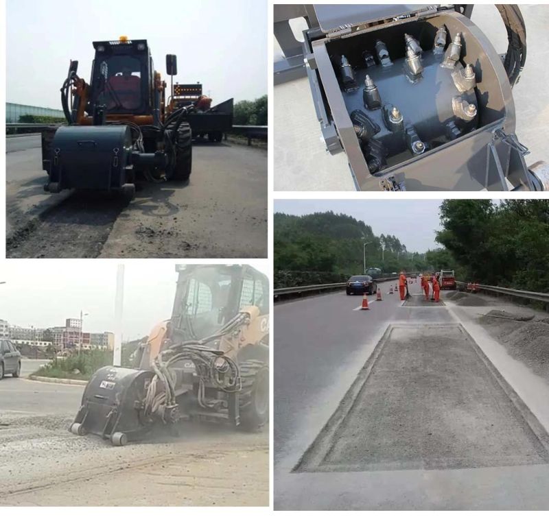 Road Asphalt Milling Concrete Planer Skid Steer Cold Planer Attachment