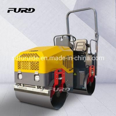 1.5t Ride on Hydraulic Vibratory Double Drum Road Roller Fyl-900cc