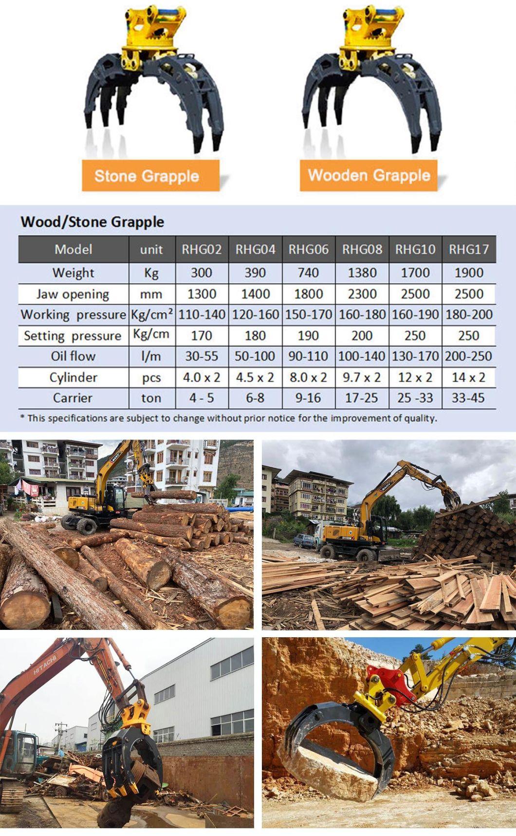 Excavator Orange Peel Grapple Steel Scrap Grab