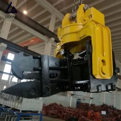 Longer Service Life Cat323 Excavator Pile Driver with Clamp