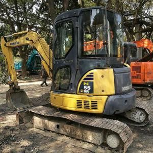 Second Hand Hydraulic Excavator PC55/Used Japanese Crawler Excavator Komatsu55 Running Well