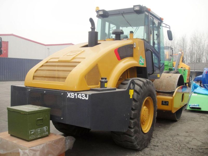 China Top Brand 14 Ton Single Drum Vibratory Road Roller Xs143j