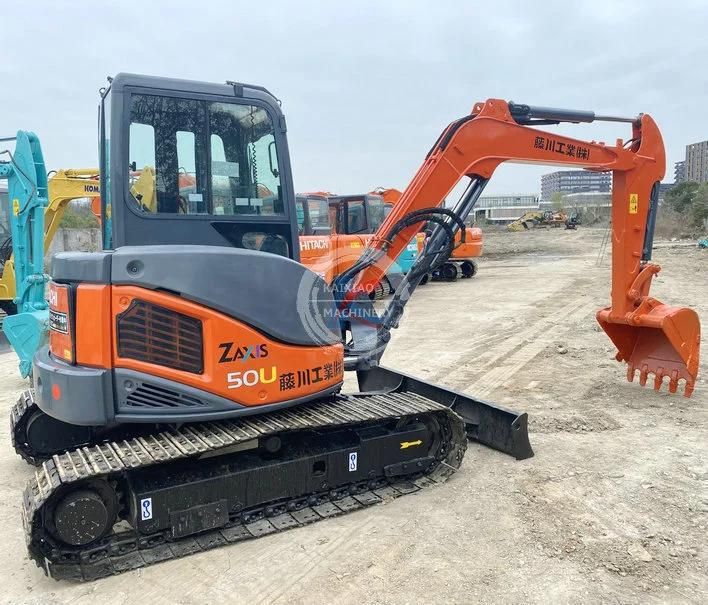 Construction Mining Hydraulic Komatsu PC40 Second Hand 5 Tons Kubota Kx155/Kx161 Machinery Engine Parts Hitachi Zx50-3 Used Excavator with Hammer