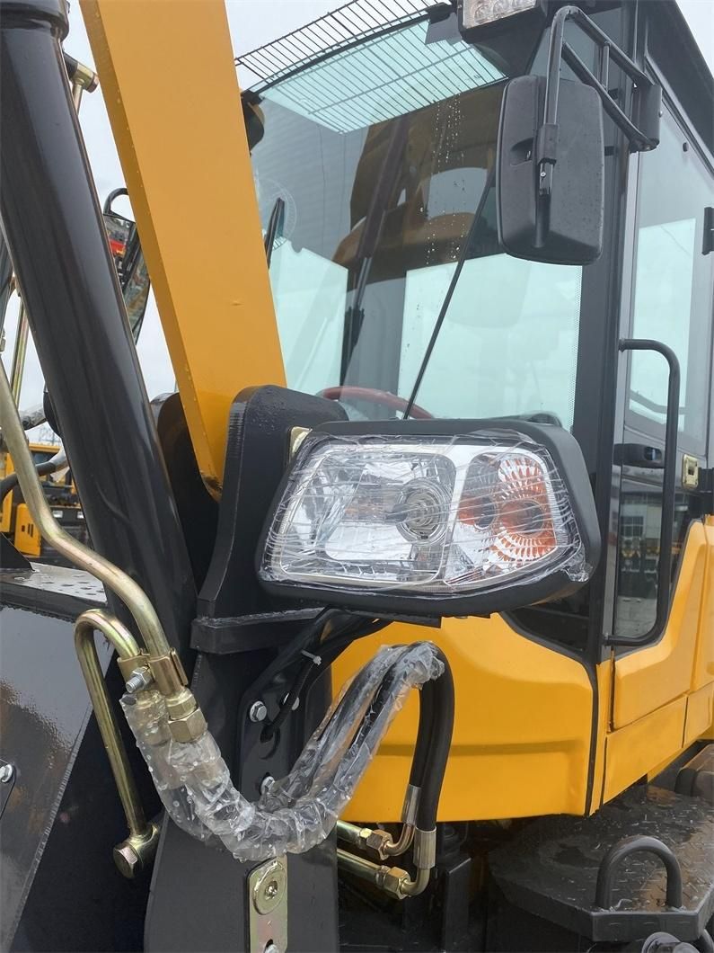 China Factory Wholesale 1/1.2/1.5/2/2.5 Ton Small Wheel Loader Small Forklift Skid Steer Loader 4WD Front Loader CE Certification Euro 5 Engine Construction Sit