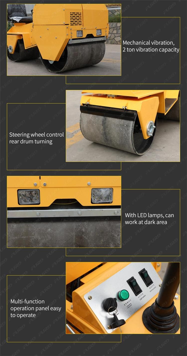 Road Construction Equipment 700 Kg Road Roller Compactor