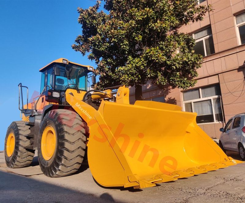 Cheap Price 3ton/4ton/5ton/6ton/7ton/8ton Medium Size Front End Wheel Loader with A/C, 3cbm Bucket Capacity or Fork Concrete Mixer