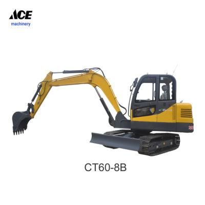 China 6ton Excavator Manufacture Mini Crawler Excavator 6ton Hydraulic Digger for Sale