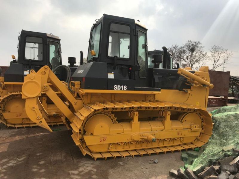 China Shantui Bulldozer SD16 with Spare Parts (three shrink ripper, RTs cabin and others)