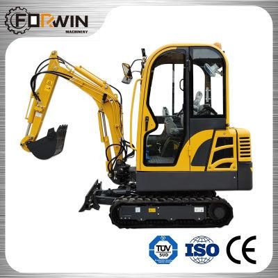 High Performance 1.8 Ton Small Digger Hydraulic Fw18-9 Mini Backhoe Crawler Track Excavator