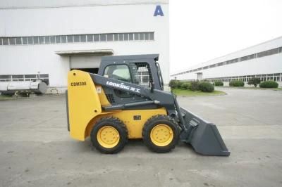 Lonking Skid Steer Loader Cdm 308 Closed Cabin Kubuta Engine New Used Mini Wheel Loader Cdm307 Cdm312