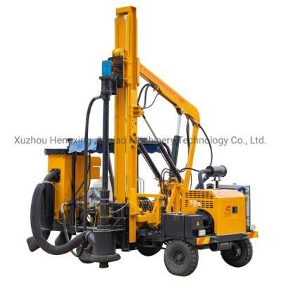 Highway Guardrail Ramming Machine Pilling Machine with Dust Removing