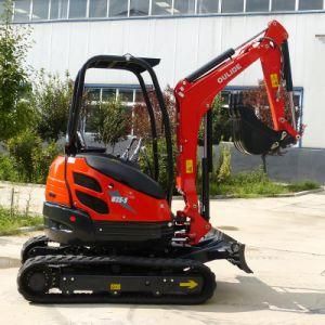 High Quality 2.5ton Mini Crawler Excavator with 15kw Japan Yanmar Engine