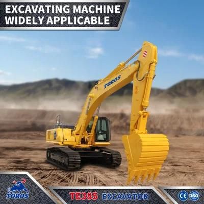 Hot Sale Te385 37ton Digging Machine Hydraulic Crawler Excavator