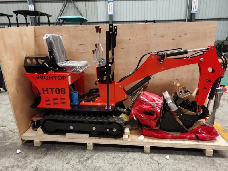 Mini Excavator Track Hoe Mini Bulldozer for Sale 0.8 Ton Small Excavation Equipment