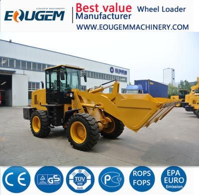 Gem938 2.8 Ton Hot Sale Wheel Loader with 1.7cbm Bucket