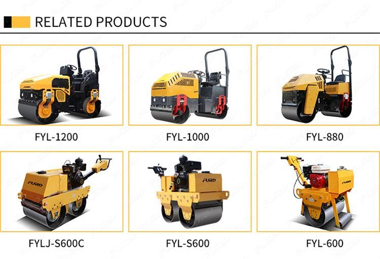 700mm Drum Road Roller 500kg Construction Machine Hand Mini Vibratory Roller