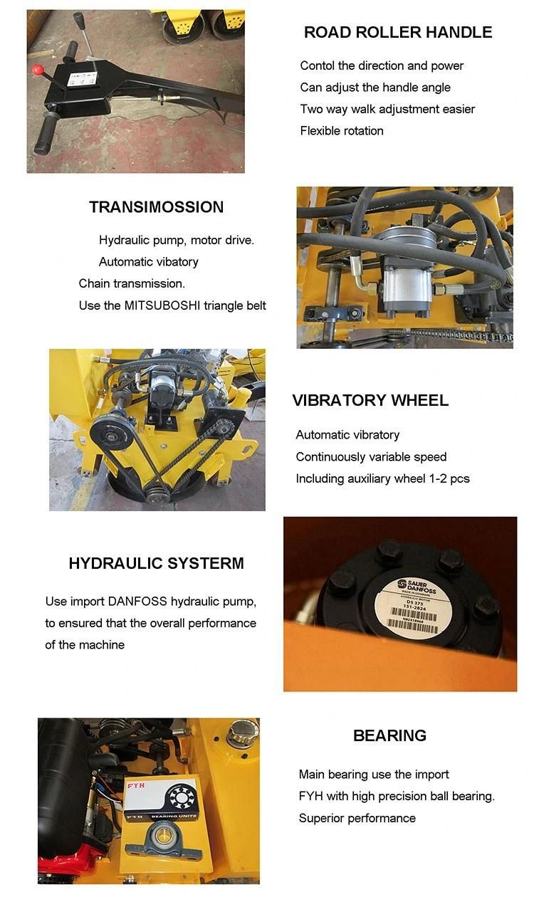 Pedestrian Roller Suppliers Mini Sakai Walk Behind Road Roller Compactor