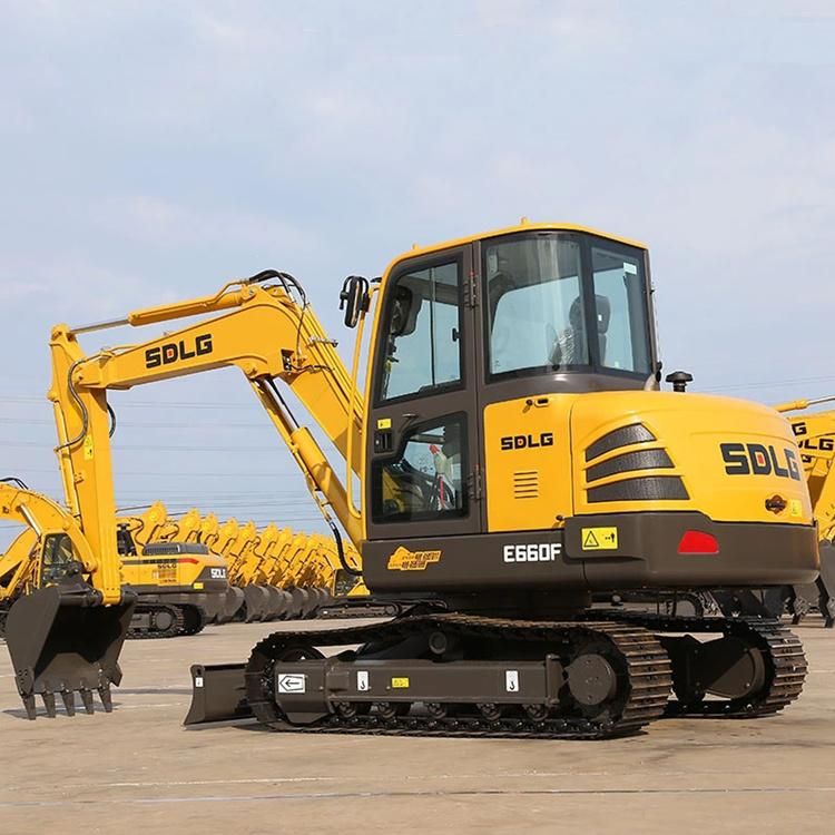 E660f 6tons 0.2cbm Buckets Mini Crawler Excavators for Sale