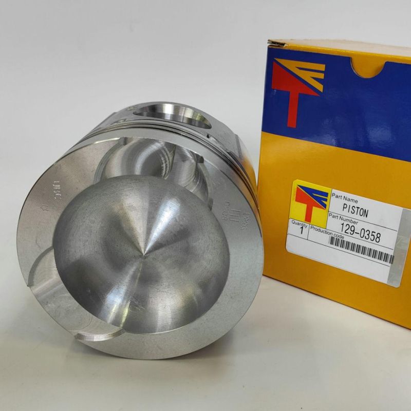 High-Performance Diesel Engine Engineering Machinery Parts Piston 129-0358 for Wheel Loader 966f 966g Construction Bulldozer D6d D6g Engine 3306