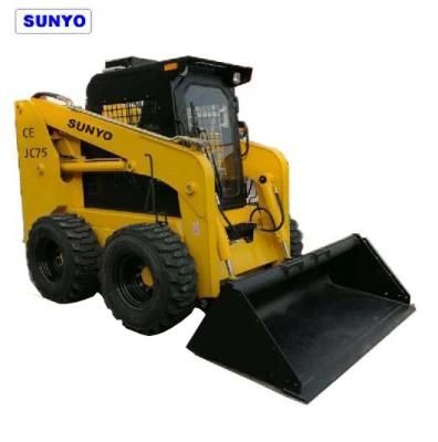 Sunyo Brand Jc75 Skid Steer Loader Similar as Mini Wheel Loaders, Excavator and Backhoe Loader