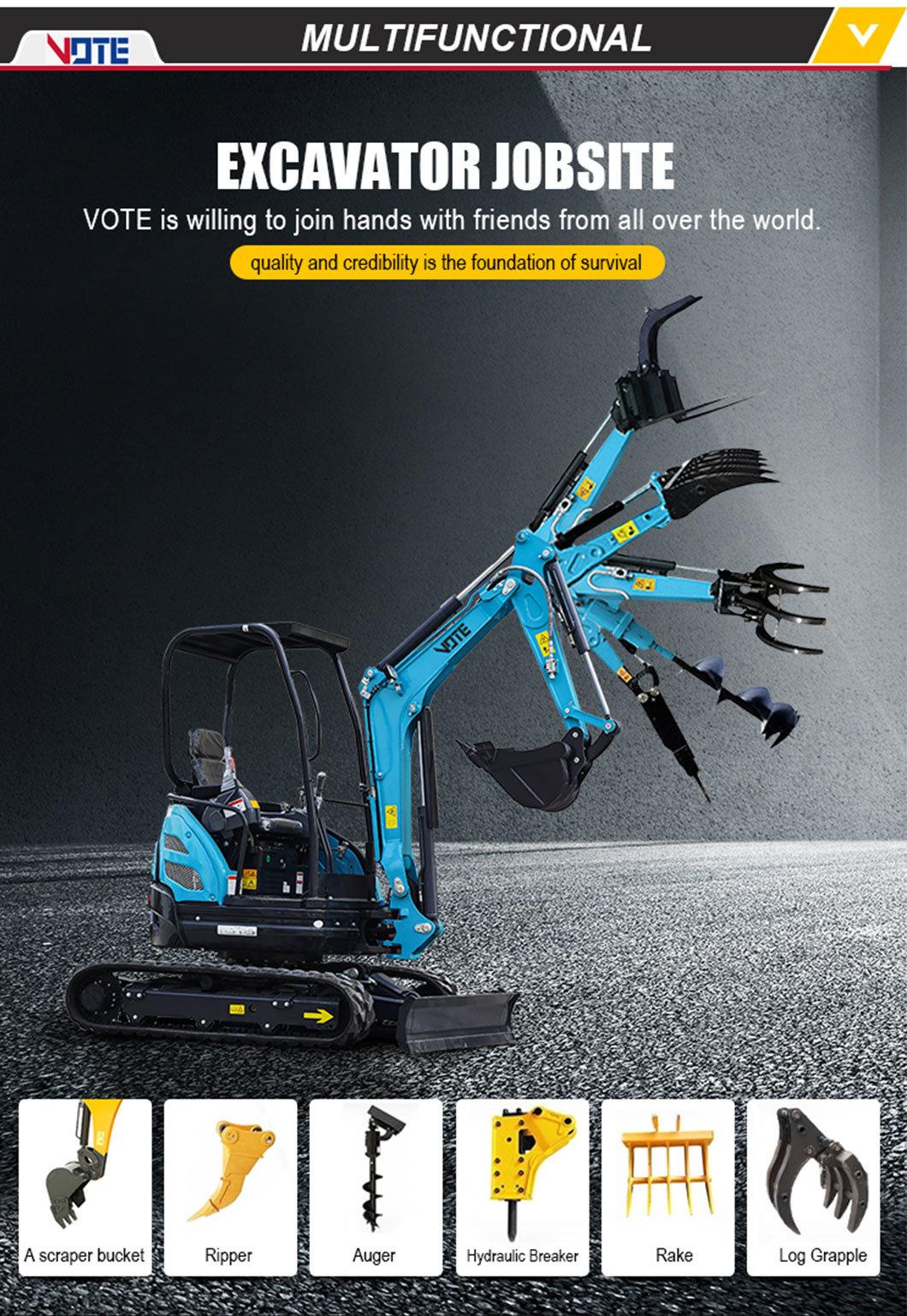 Hot Product Mini Excavator 1 Ton 2 Ton 3 Ton Hydraulic Digger Excavators 5 Ton 6 Ton Bucket Mini Excavator
